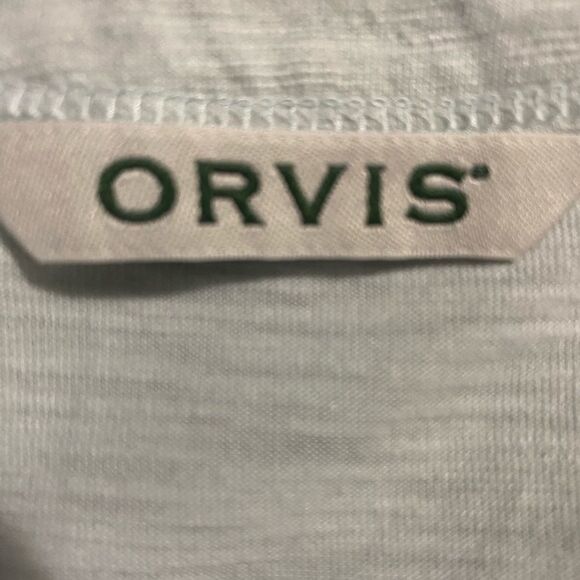 Orvis Embroidered Vintage Inspired Tee Sage Green Relax Boxy Cotton Modal SZ XL - Picture 11 of 15
